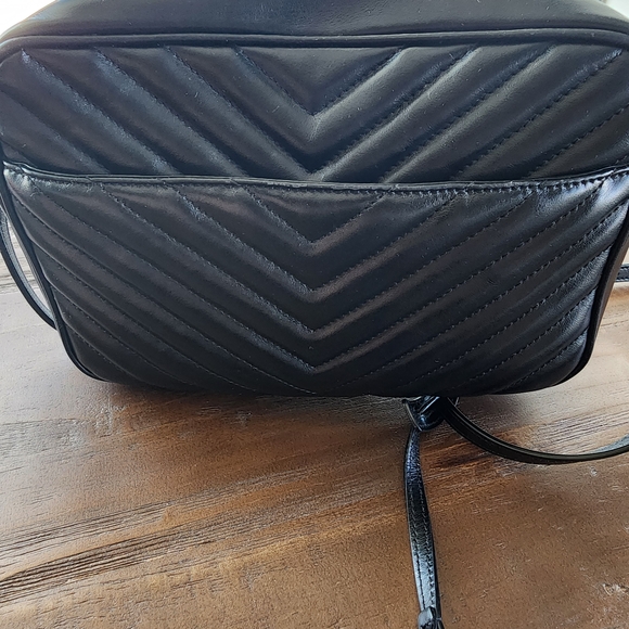 Saint Laurent Black Quilted Leather Crossbody Bag - Picture 7 of 9